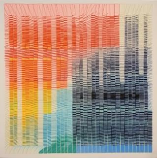Primitive Bookkeeping #2, 32 × 32 in print