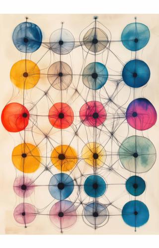 Synaptic Lanterns #1, 26 × 32 in print